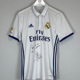 Shop 2016/17 REAL MADRID F.MORIENTES #9 *SIGNED* HOME SHIRT (M) ADIDAS, classic football shirts, vintage football shirts & retro soccer jerseys at Cult Kits