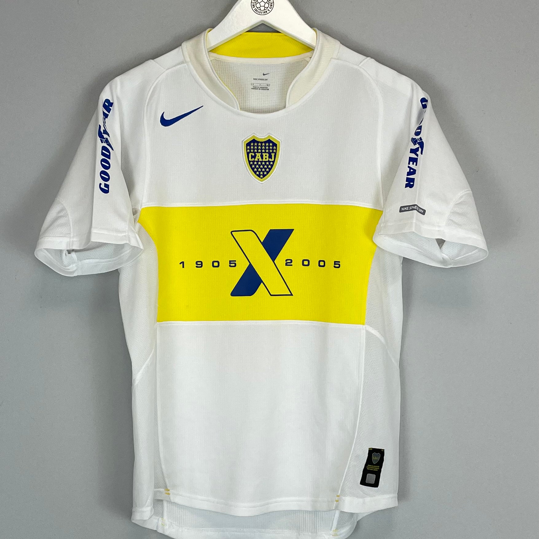 Shop 2005 BOCA JUNIORS *CENTENARY* AWAY SHIRT (S) NIKE, classic football shirts, vintage football shirts & retro soccer jerseys at Cult Kits