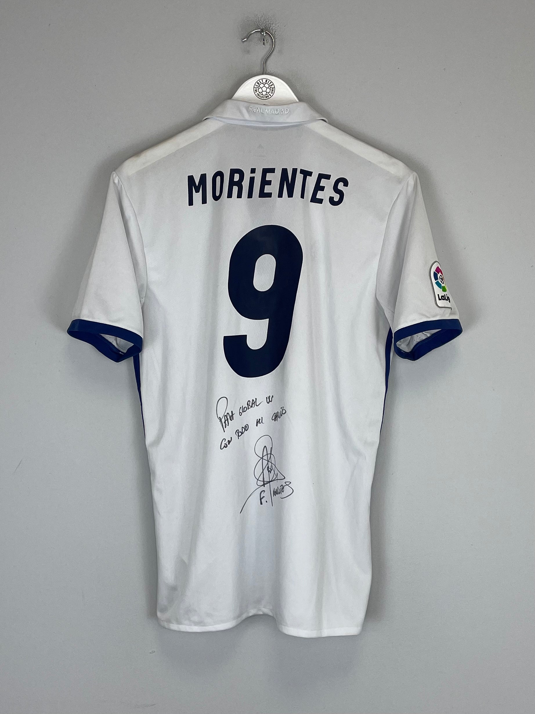 Shop 2016/17 REAL MADRID F.MORIENTES #9 *SIGNED* HOME SHIRT (M) ADIDAS, classic football shirts, vintage football shirts & retro soccer jerseys at Cult Kits