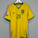 Shop 2008/10 BRAZIL CIRO #20 *SIGNED* HOME SHIRT (M) NIKE, classic football shirts, vintage football shirts & retro soccer jerseys at Cult Kits