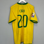 Shop 2008/10 BRAZIL CIRO #20 *SIGNED* HOME SHIRT (M) NIKE, classic football shirts, vintage football shirts & retro soccer jerseys at Cult Kits