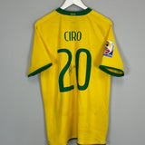 Shop 2008/10 BRAZIL CIRO #20 *SIGNED* HOME SHIRT (M) NIKE, classic football shirts, vintage football shirts & retro soccer jerseys at Cult Kits