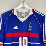 1998/00 FRANCE ZIDANE #10 HOME SHIRT (M) ADIDAS
