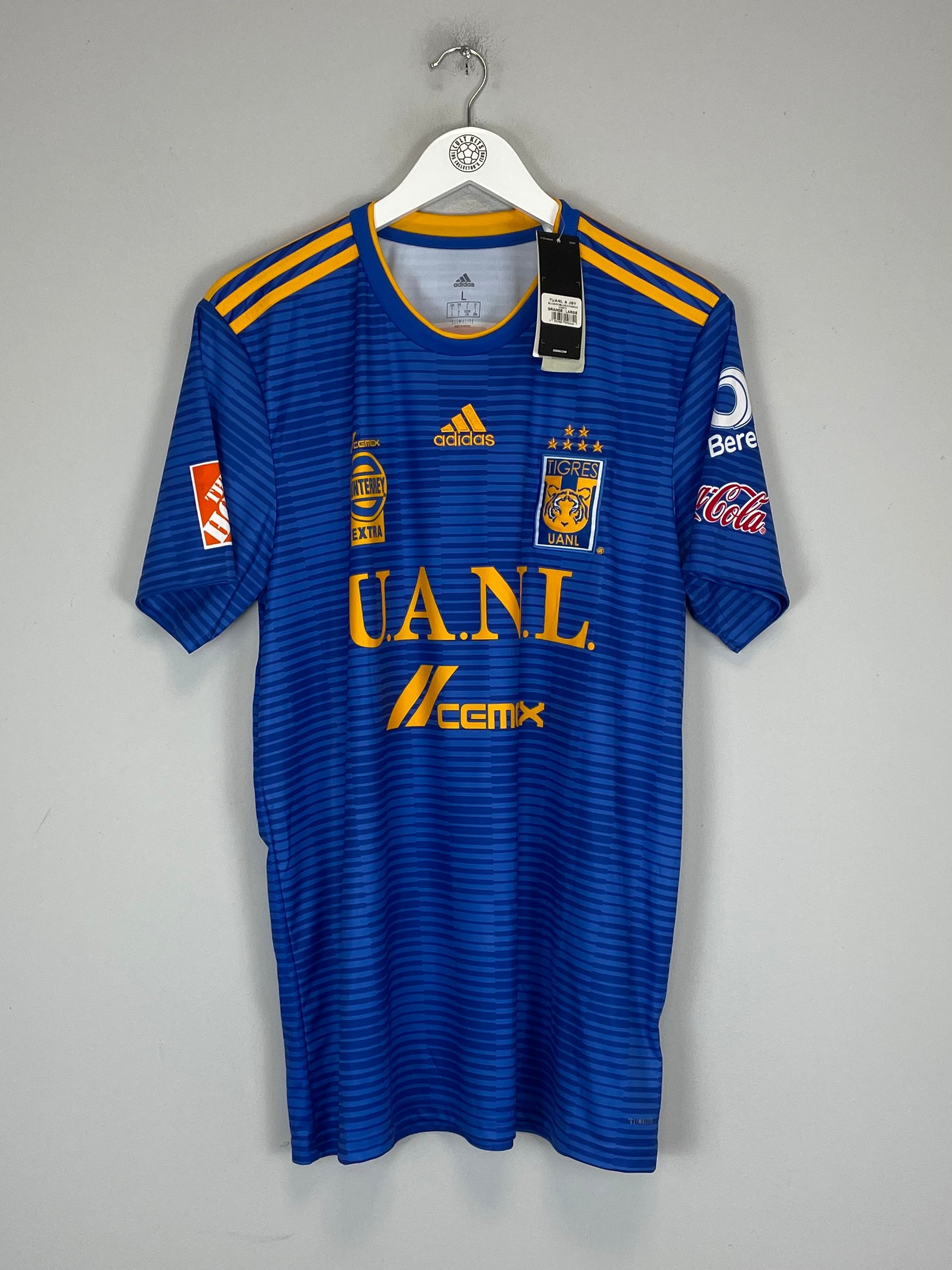 Shop 2018/19 TIGRES *BNWT* AWAY SHIRT (L) ADIDAS, classic football shirts, vintage football shirts & retro soccer jerseys at Cult Kits