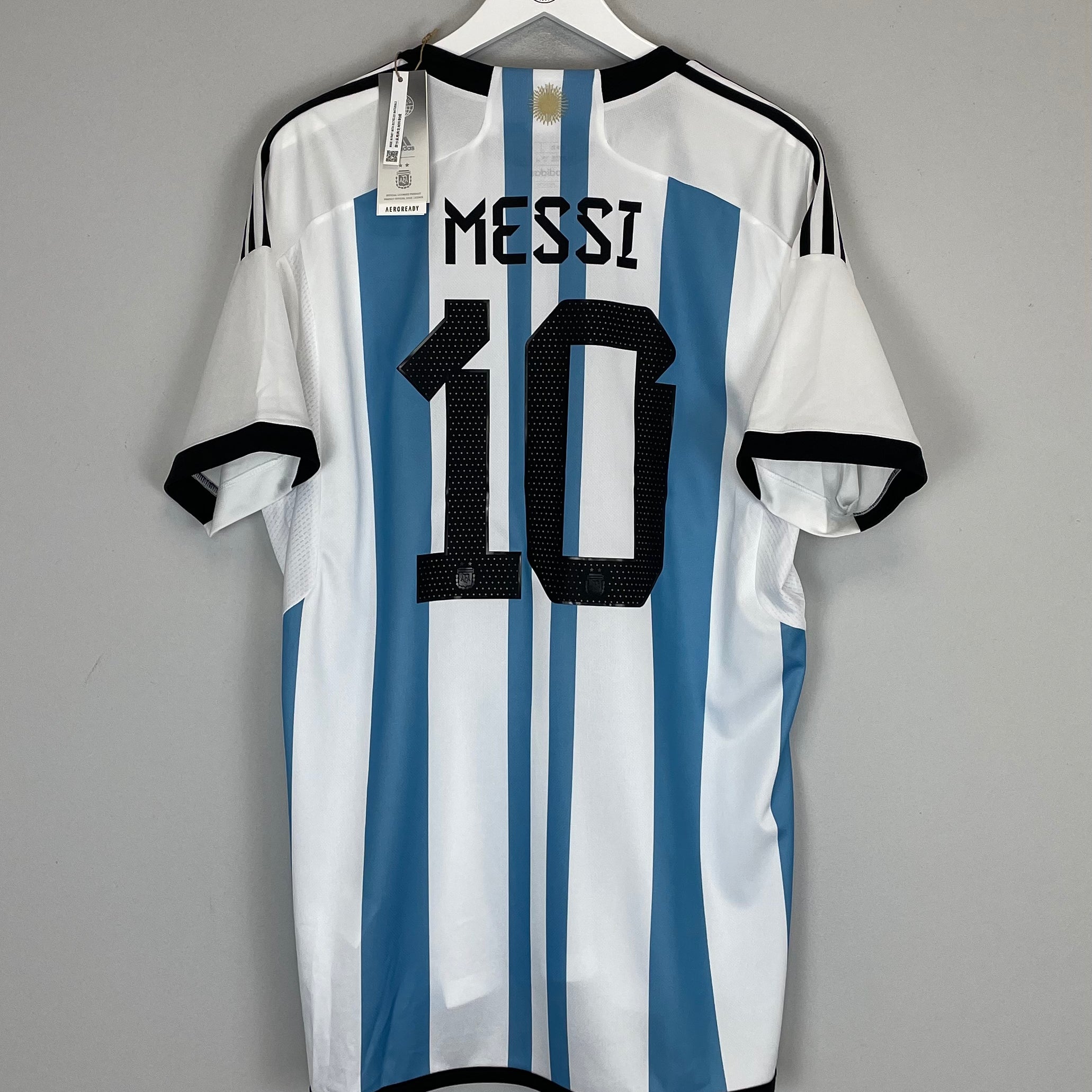 Shop 2022/23 ARGENTINA MESSI #10 *BNWT* HOME SHIRT (XL) ADIDAS, classic football shirts, vintage football shirts & retro soccer jerseys at Cult Kits