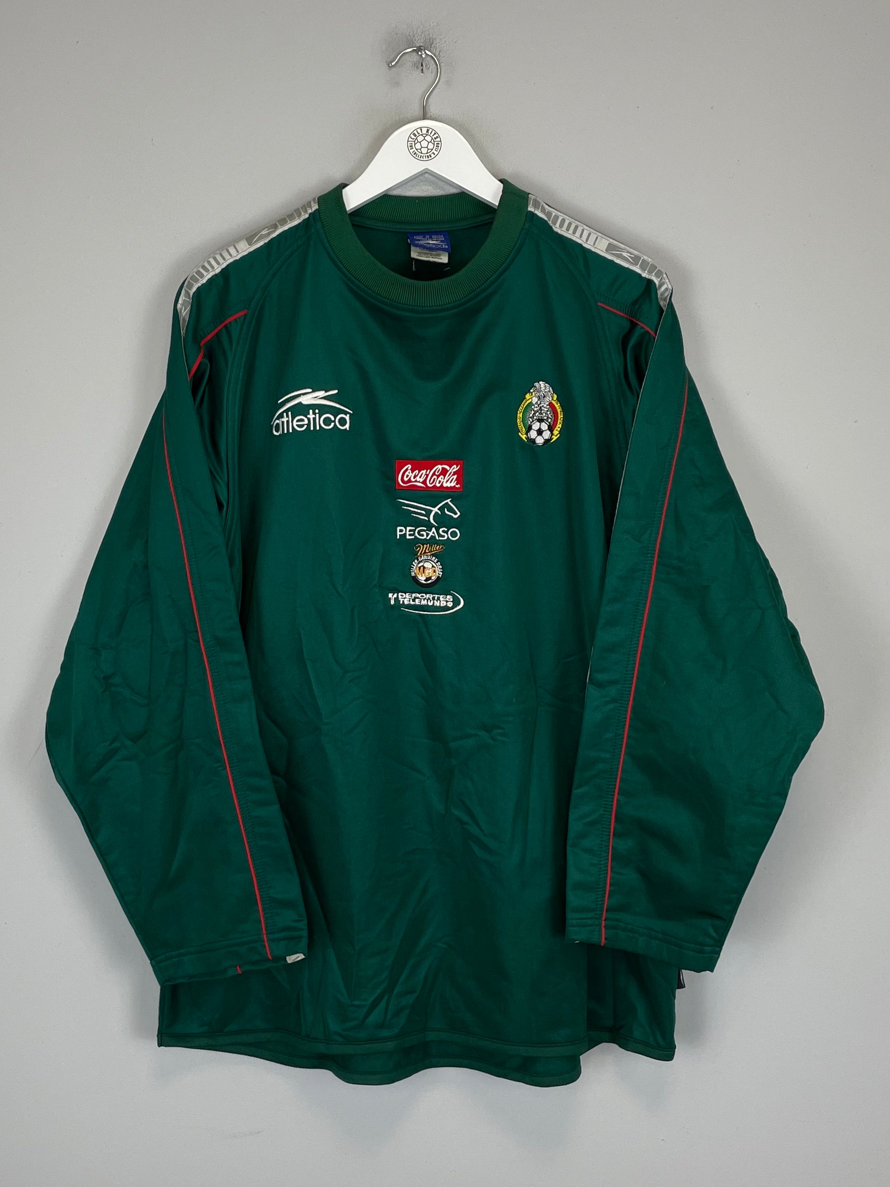 Shop 2002/03 MEXICO JUMPER (XL) ATLETICA, classic football shirts, vintage football shirts & retro soccer jerseys at Cult Kits