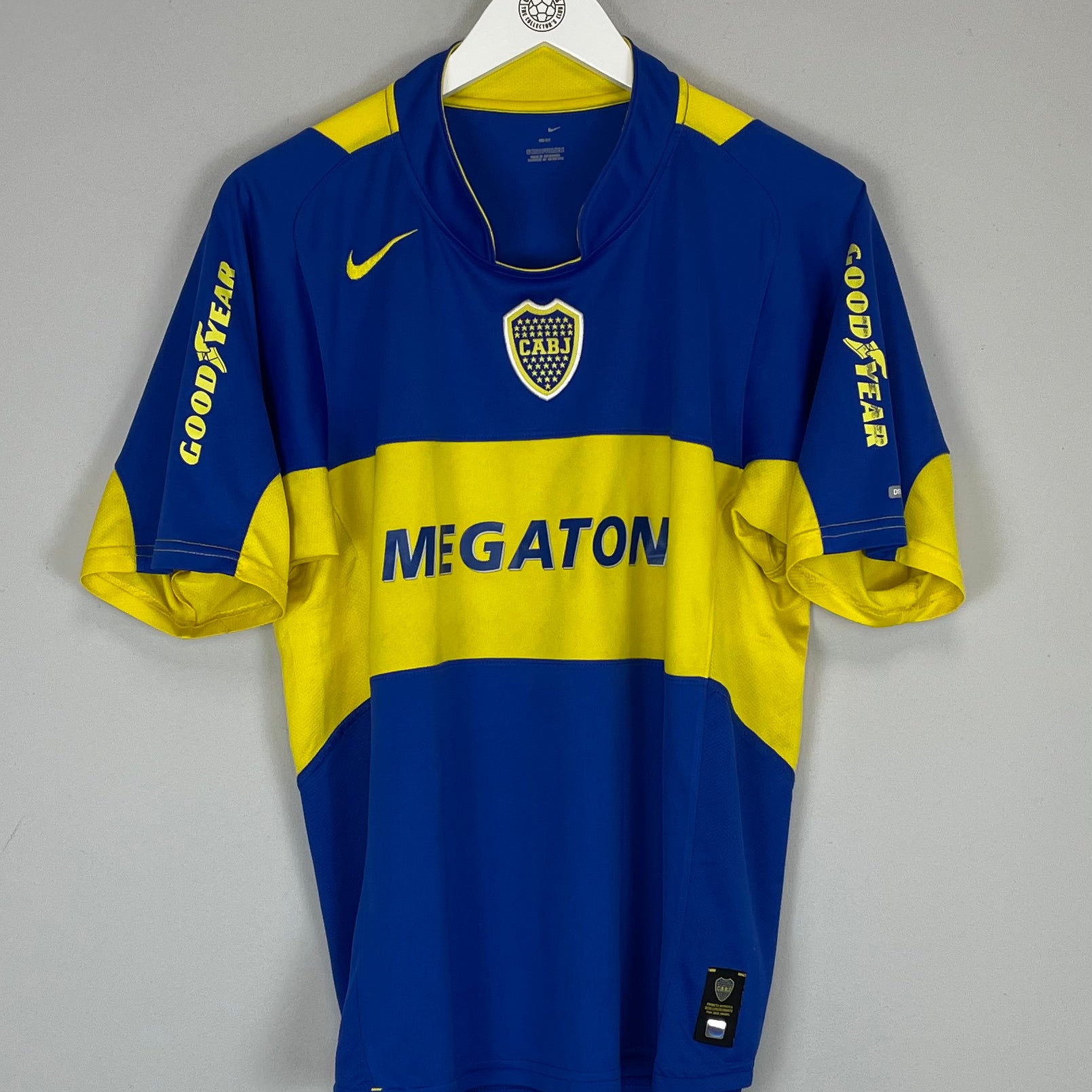 Shop 2005/06 BOCA JUNIORS HOME SHIRT (L) NIKE, classic football shirts, vintage football shirts & retro soccer jerseys at Cult Kits