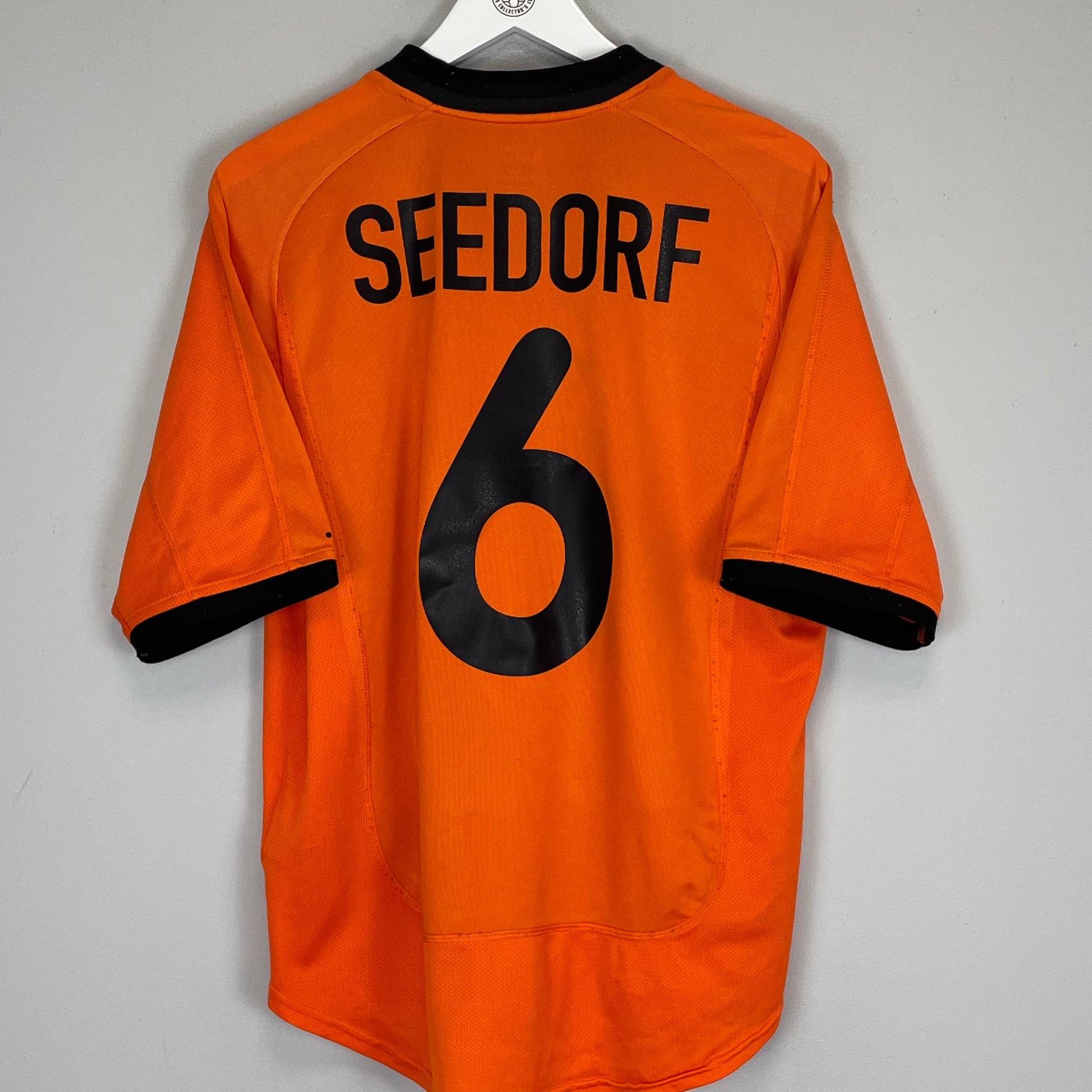 Shop 2000/02 NETHERLANDS SEEDORF #6 HOME SHIRT (M) NIKE, classic football shirts, vintage football shirts & retro soccer jerseys at Cult Kits