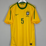 2010/11 BRAZIL FELIPE MELO #5 HOME SHIRT (L) NIKE
