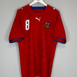 2006/08 CZECH REPUBLIC POBORSKY #8 HOME SHIRT (L) PUMA