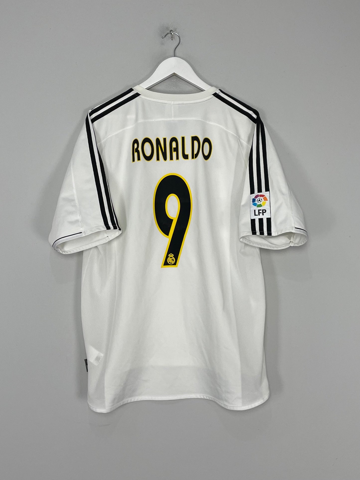 2004/05 REAL MADRID RONALDO #9 HOME SHIRT (XL) ADIDAS