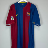 2006/07 BARCELONA RONALDINHO #10 HOME SHIRT (XXL) NIKE