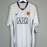 Shop 2008/09 MANCHESTER UNITED RONALDO #7 *BNWT* AWAY SHIRT (XXL) NIKE, classic football shirts, vintage football shirts & retro soccer jerseys at Cult Kits