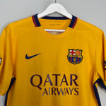 Shop 2015/16 BARCELONA MESSI #10 AWAY SHIRT (M) NIKE, classic football shirts, vintage football shirts & retro soccer jerseys at Cult Kits