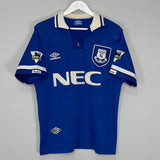 Shop 1993/95 EVERTON HOME SHIRT (M) UMBRO, classic football shirts, vintage football shirts & retro soccer jerseys at Cult Kits