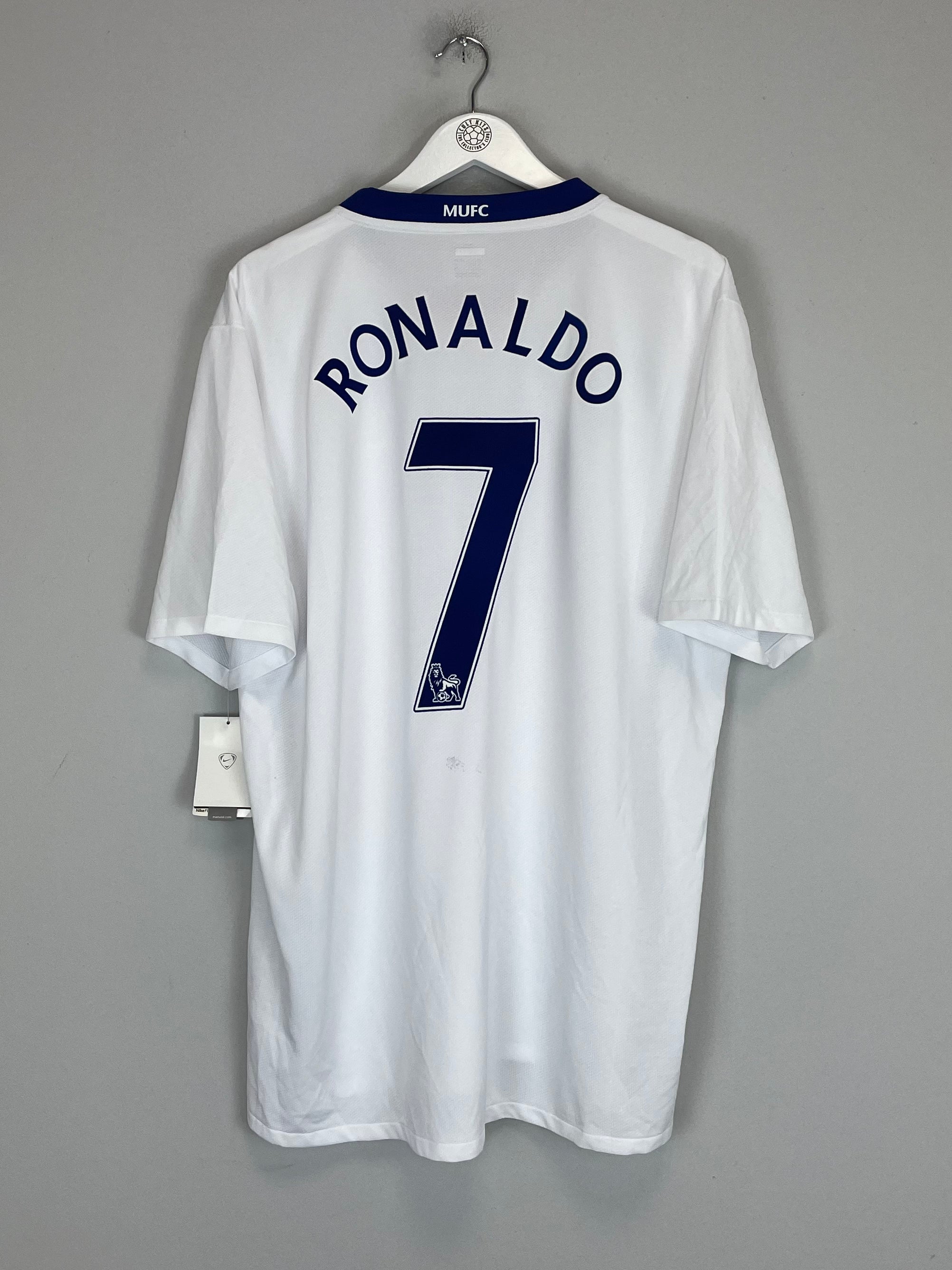 Shop 2008/09 MANCHESTER UNITED RONALDO #7 *BNWT* AWAY SHIRT (XXL) NIKE, classic football shirts, vintage football shirts & retro soccer jerseys at Cult Kits