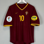 Shop 2000/02 PORTUGAL RUI COSTA #10 HOME SHIRT (M) NIKE, classic football shirts, vintage football shirts & retro soccer jerseys at Cult Kits