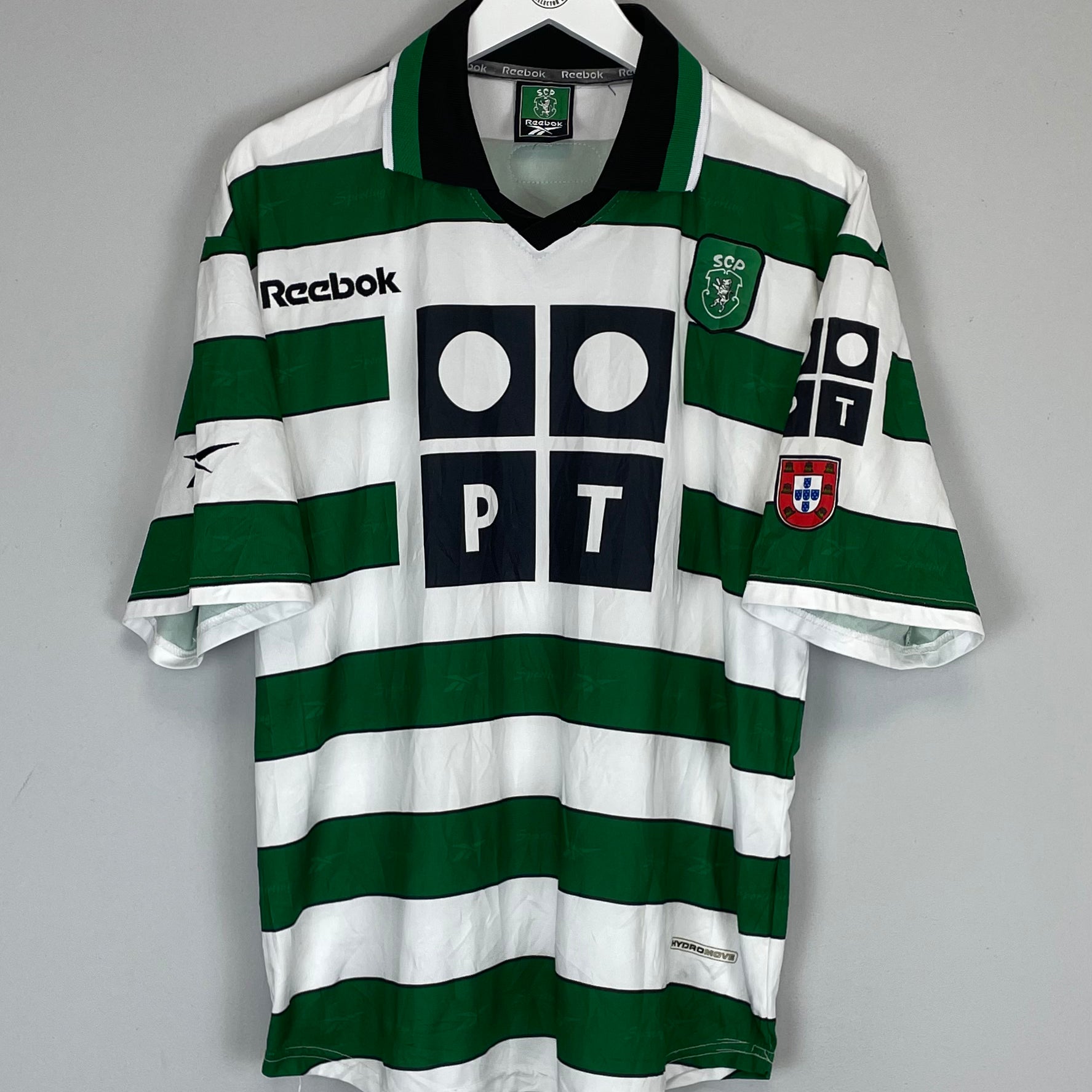 Shop 2000/01 SPORTING CP HOME SHIRT (M) REEBOK, classic football shirts, vintage football shirts & retro soccer jerseys at Cult Kits