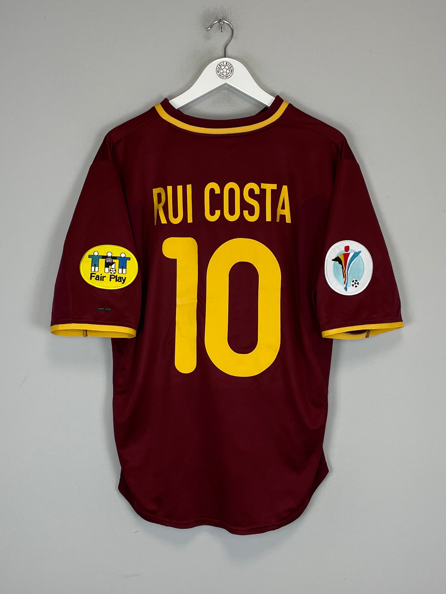 Shop 2000/02 PORTUGAL RUI COSTA #10 HOME SHIRT (M) NIKE, classic football shirts, vintage football shirts & retro soccer jerseys at Cult Kits