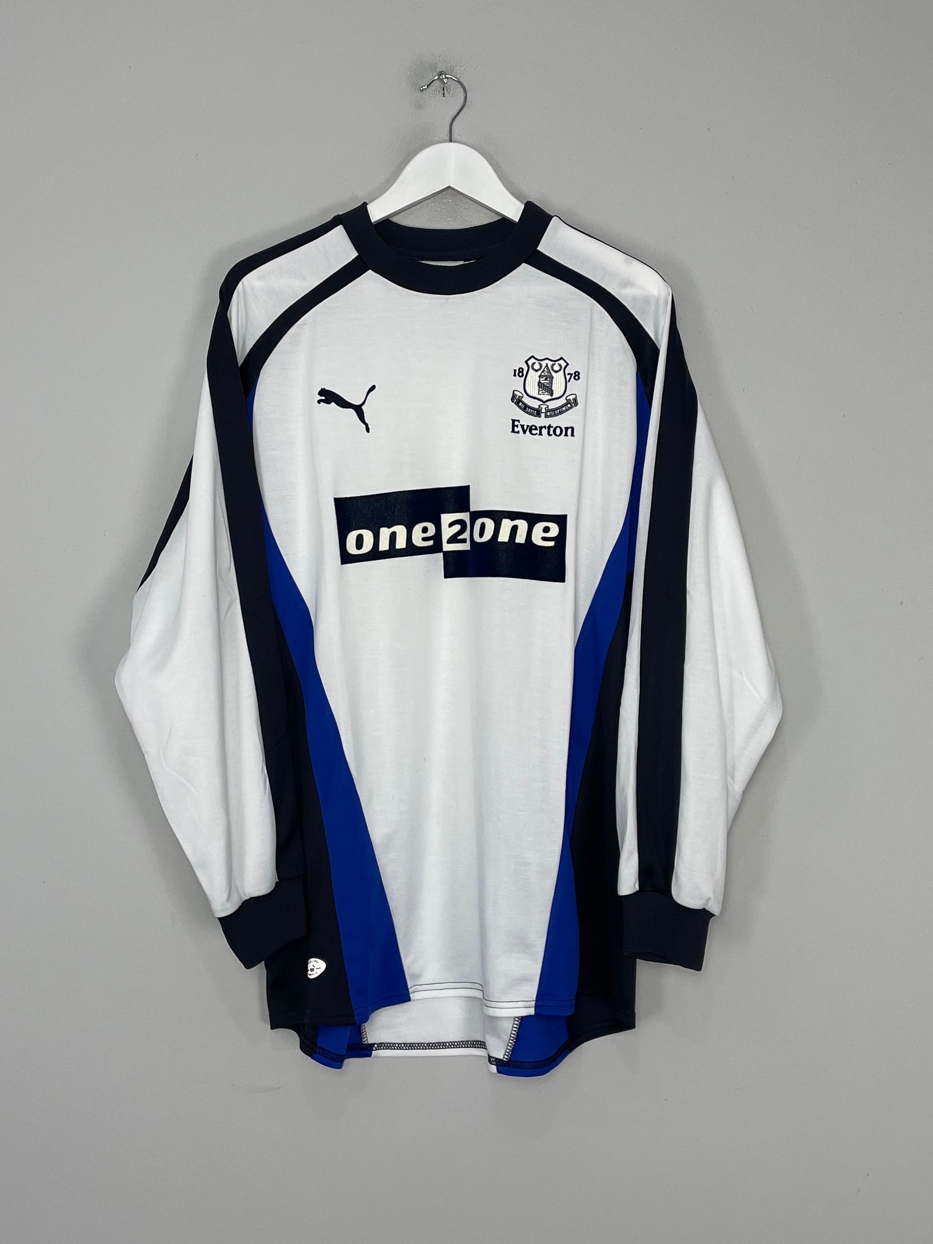 Shop 2000/01 EVERTON GK SHIRT (L) PUMA, classic football shirts, vintage football shirts & retro soccer jerseys at Cult Kits