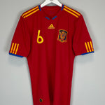 Shop 2009/10 SPAIN A.INIESTA #6 HOME SHIRT (L) ADIDAS, classic football shirts, vintage football shirts & retro soccer jerseys at Cult Kits