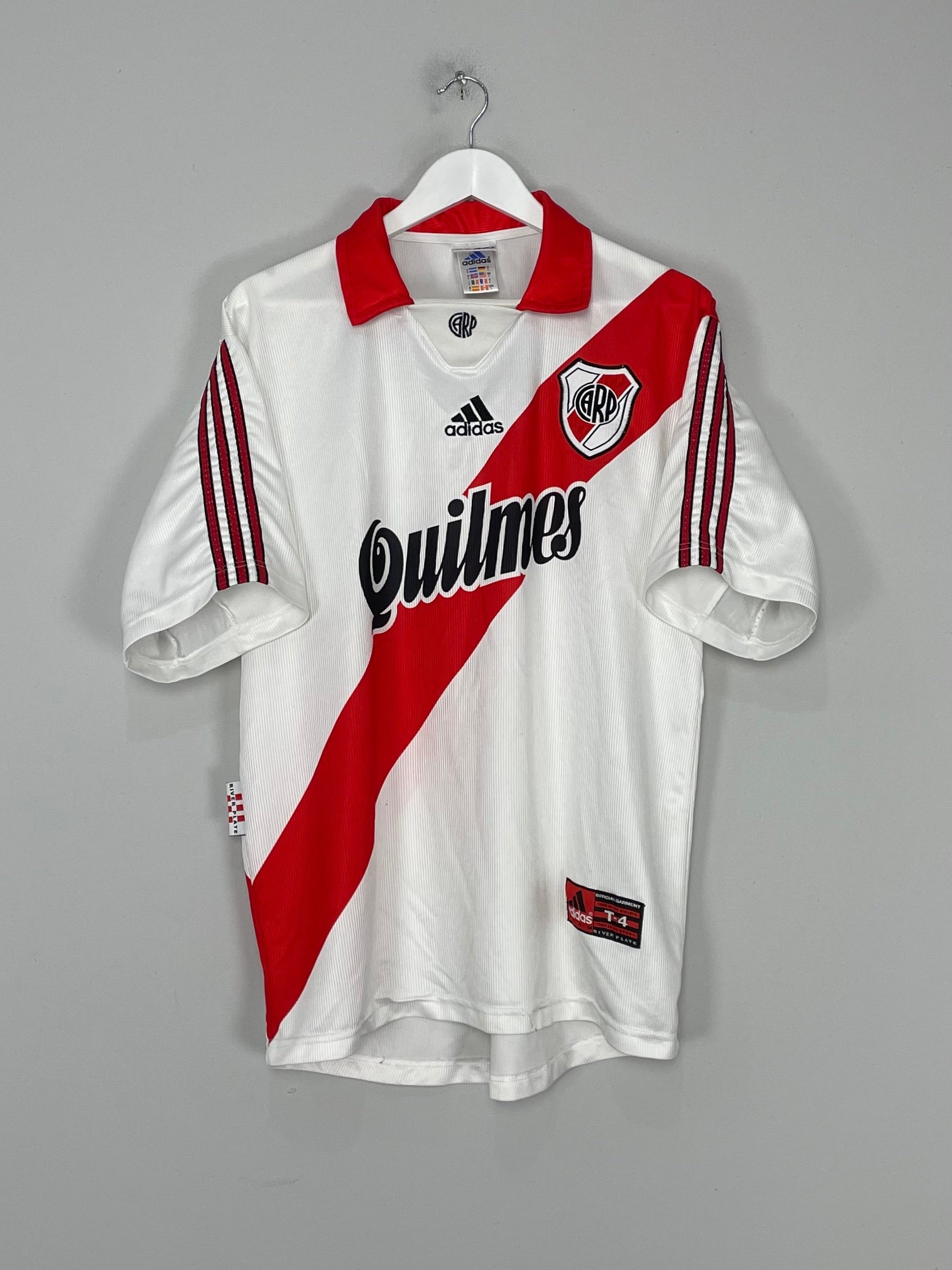 Shop 1999/00 RIVER PLATE HOME SHIRT (L) ADIDAS, classic football shirts, vintage football shirts & retro soccer jerseys at Cult Kits