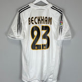 2004/05 REAL MADRID BECKHAM #23 *PLAYER ISSUE* HOME SHIRT (L) ADIDAS