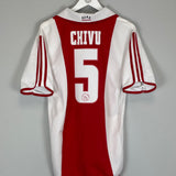 Shop 2000/01 AJAX CHIVU #5 HOME SHIRT (M) ADIDAS, classic football shirts, vintage football shirts & retro soccer jerseys at Cult Kits
