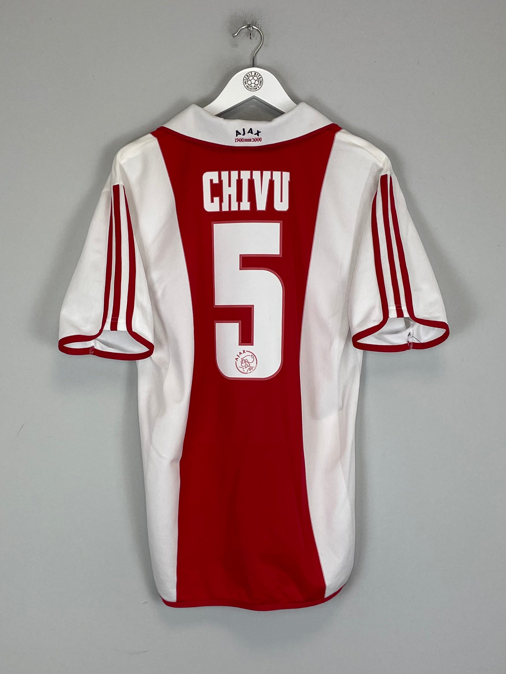Shop 2000/01 AJAX CHIVU #5 HOME SHIRT (M) ADIDAS, classic football shirts, vintage football shirts & retro soccer jerseys at Cult Kits
