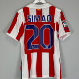 Shop 2010/11 ATLETICO MADRID SIMAO #20 HOME SHIRT (S) NIKE, classic football shirts, vintage football shirts & retro soccer jerseys at Cult Kits