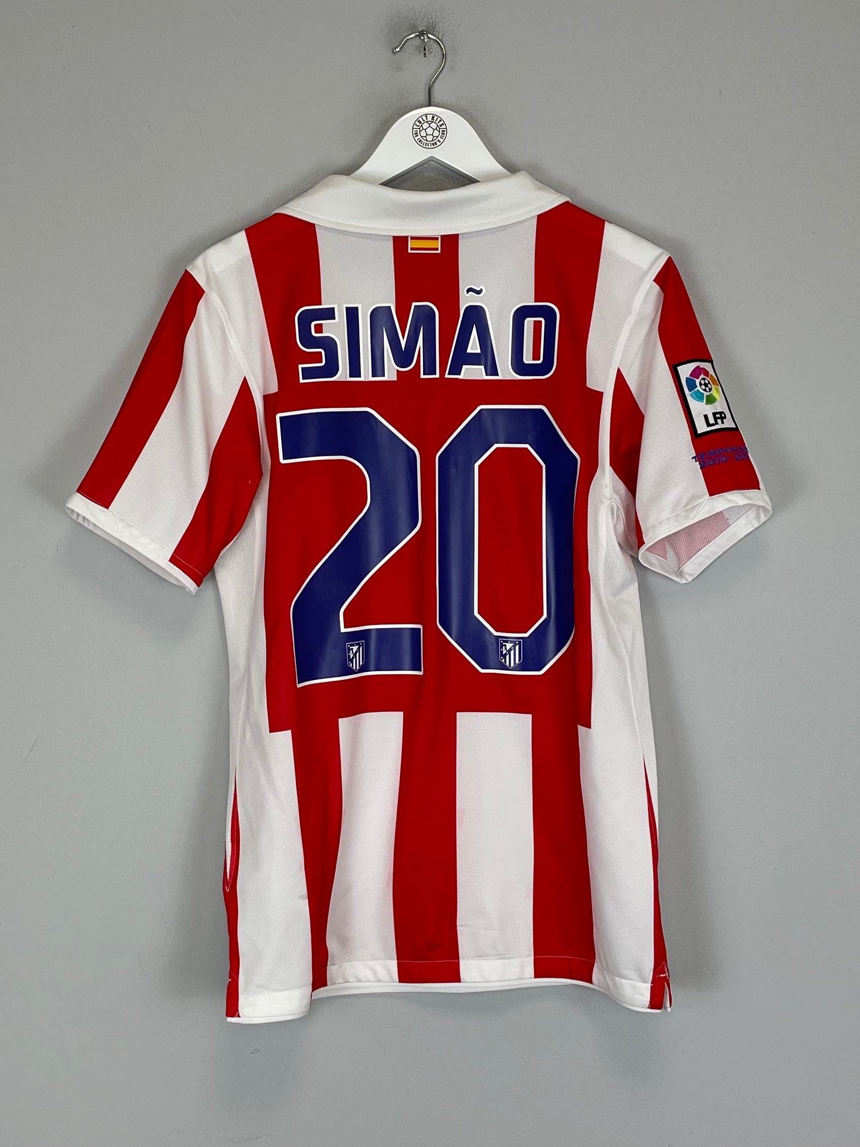 Shop 2010/11 ATLETICO MADRID SIMAO #20 HOME SHIRT (S) NIKE, classic football shirts, vintage football shirts & retro soccer jerseys at Cult Kits