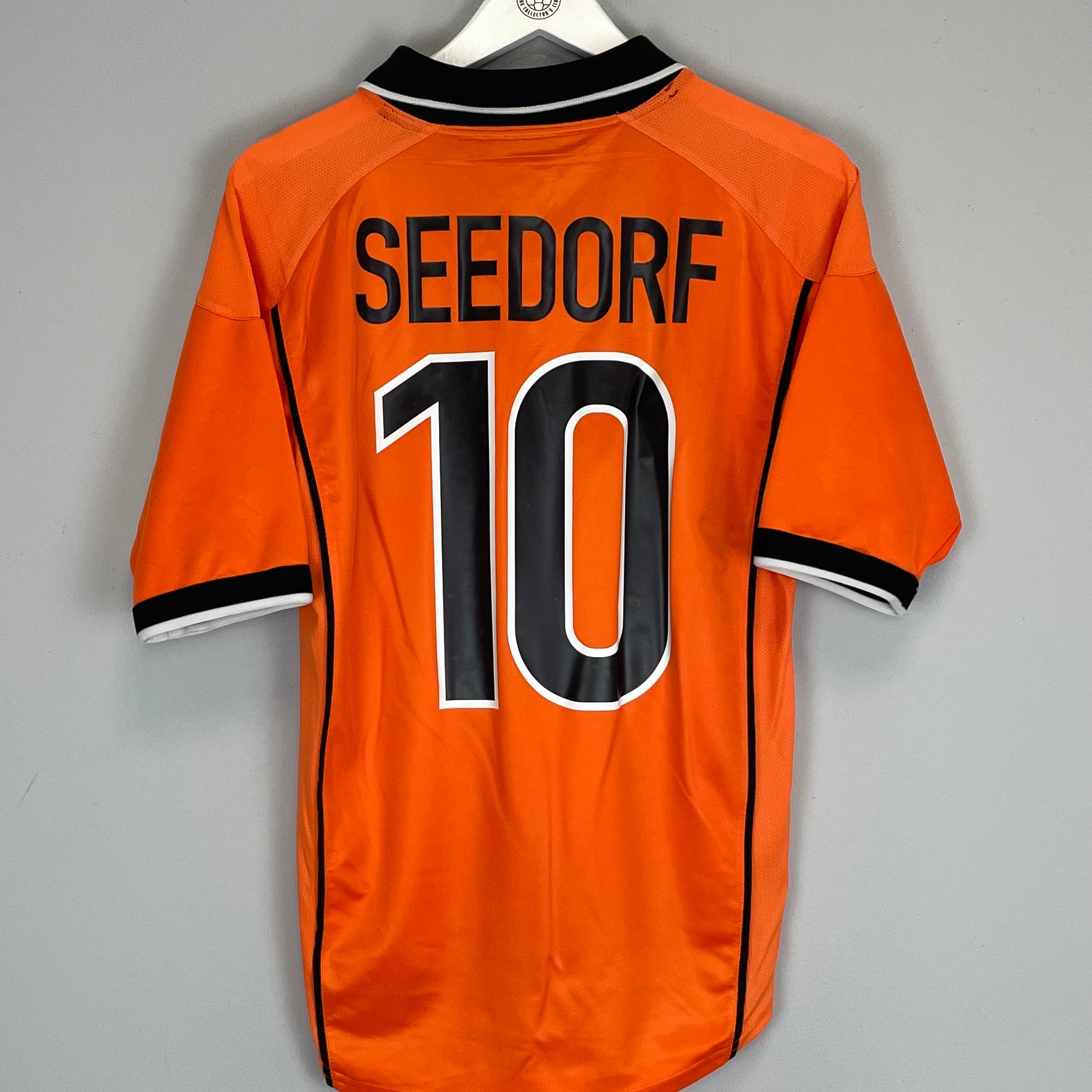 Shop 1998/00 NETHERLANDS SEEDORF #10 HOME SHIRT (S) NIKE, classic football shirts, vintage football shirts & retro soccer jerseys at Cult Kits
