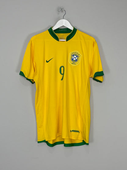 2006/08 BRAZIL RONALDO #9 HOME SHIRT (L) NIKE