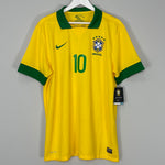 Shop 2013/14 BRAZIL RONALDINHO #10 *BNWT* HOME SHIRT (XL) NIKE, classic football shirts, vintage football shirts & retro soccer jerseys at Cult Kits