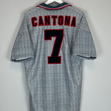 1995/96 MANCHESTER UNITED CANTONA #7 AWAY SHIRT (XL) UMBRO