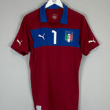 Shop 2012/13 ITALY BUFFON #1 GK SHIRT (XL) PUMA, classic football shirts, vintage football shirts & retro soccer jerseys at Cult Kits