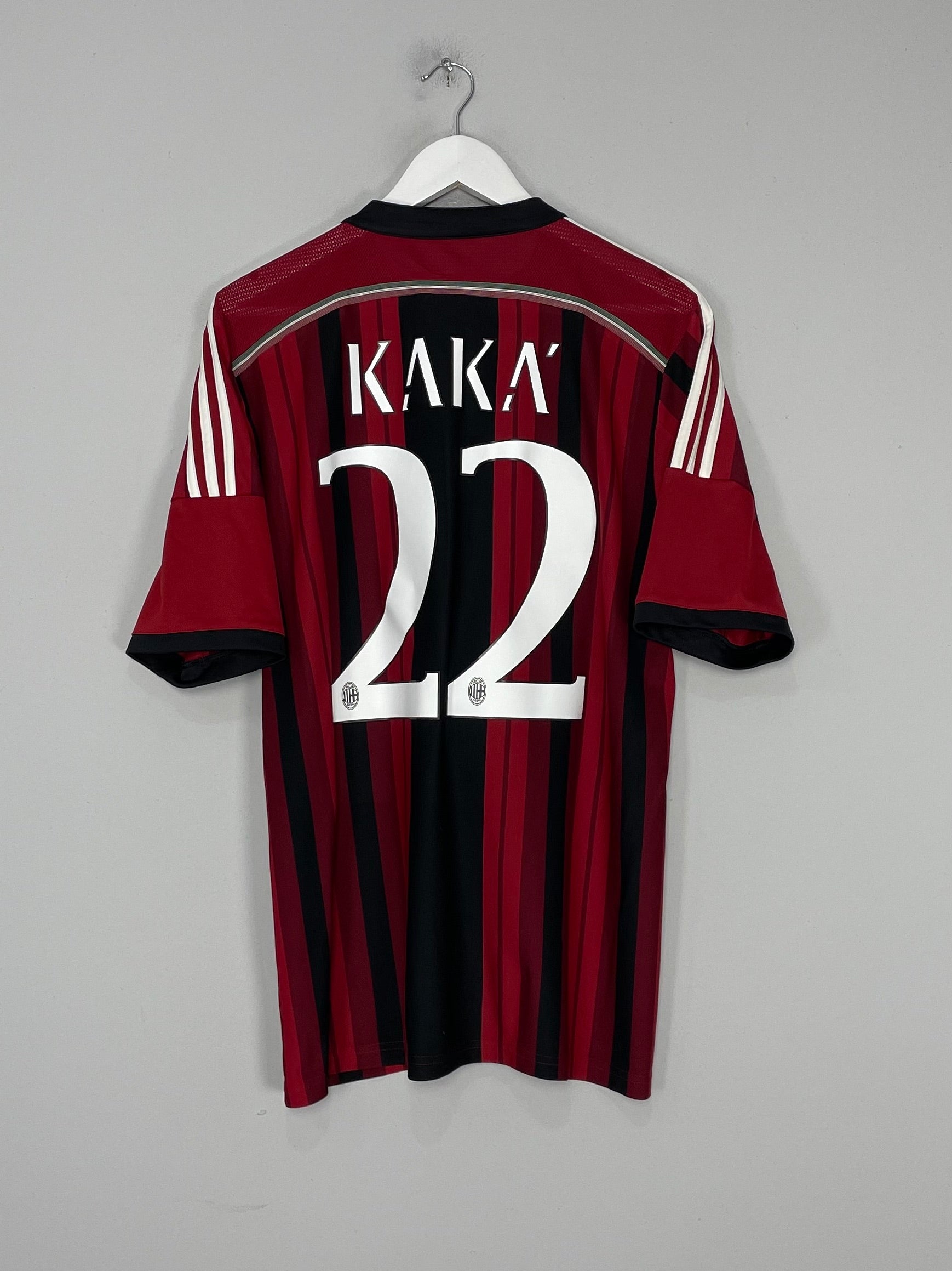 Shop 2014/15 AC MILAN KAKA #22 HOME SHIRT (L) ADIDAS, classic football shirts, vintage football shirts & retro soccer jerseys at Cult Kits