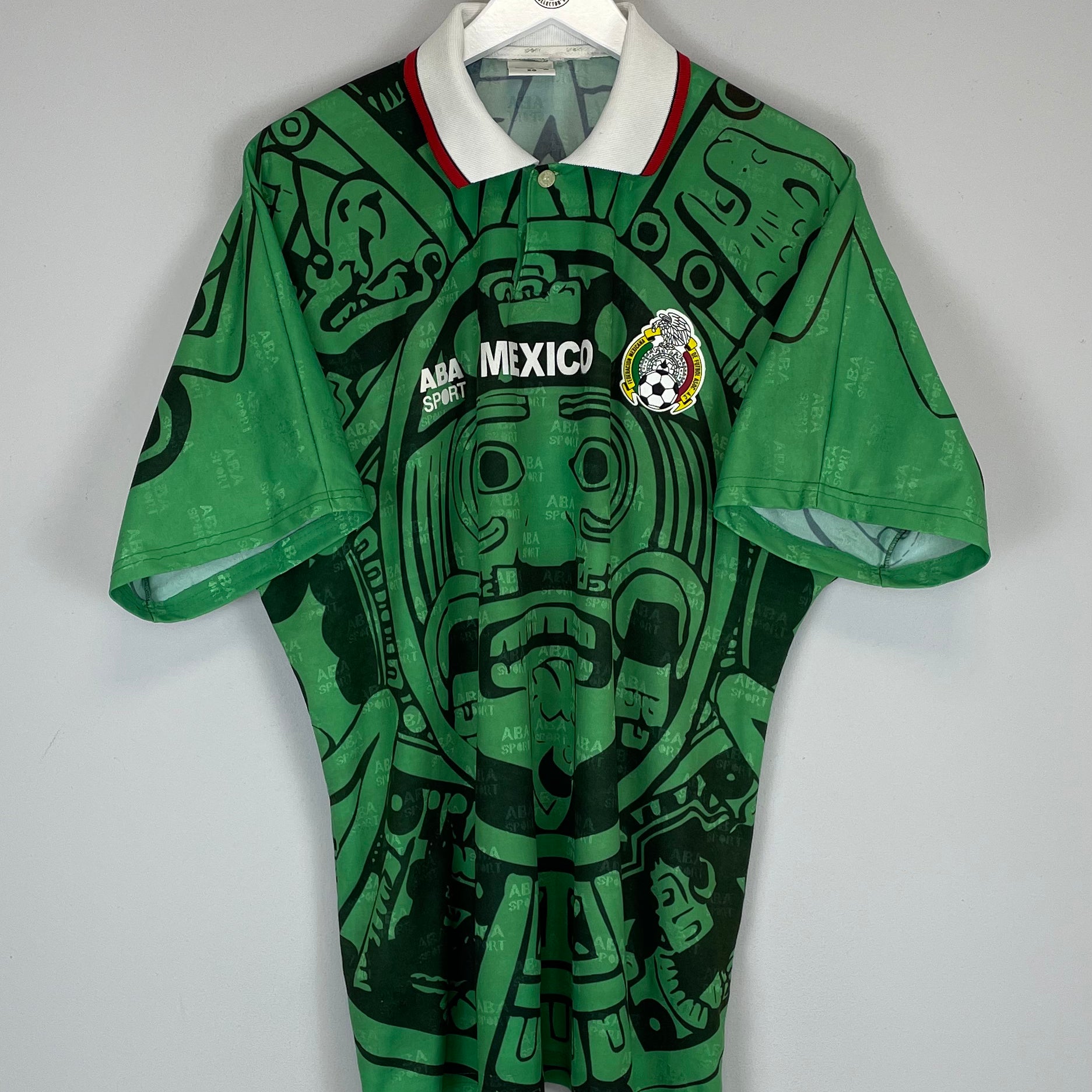 Shop 1997/98 MEXICO HOME SHIRT (XL) ABA SPORT, classic football shirts, vintage football shirts & retro soccer jerseys at Cult Kits