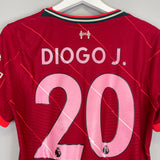 2021/22 LIVERPOOL DIOGO J #20 AUTHENTIC HOME SHIRT (M) NIKE