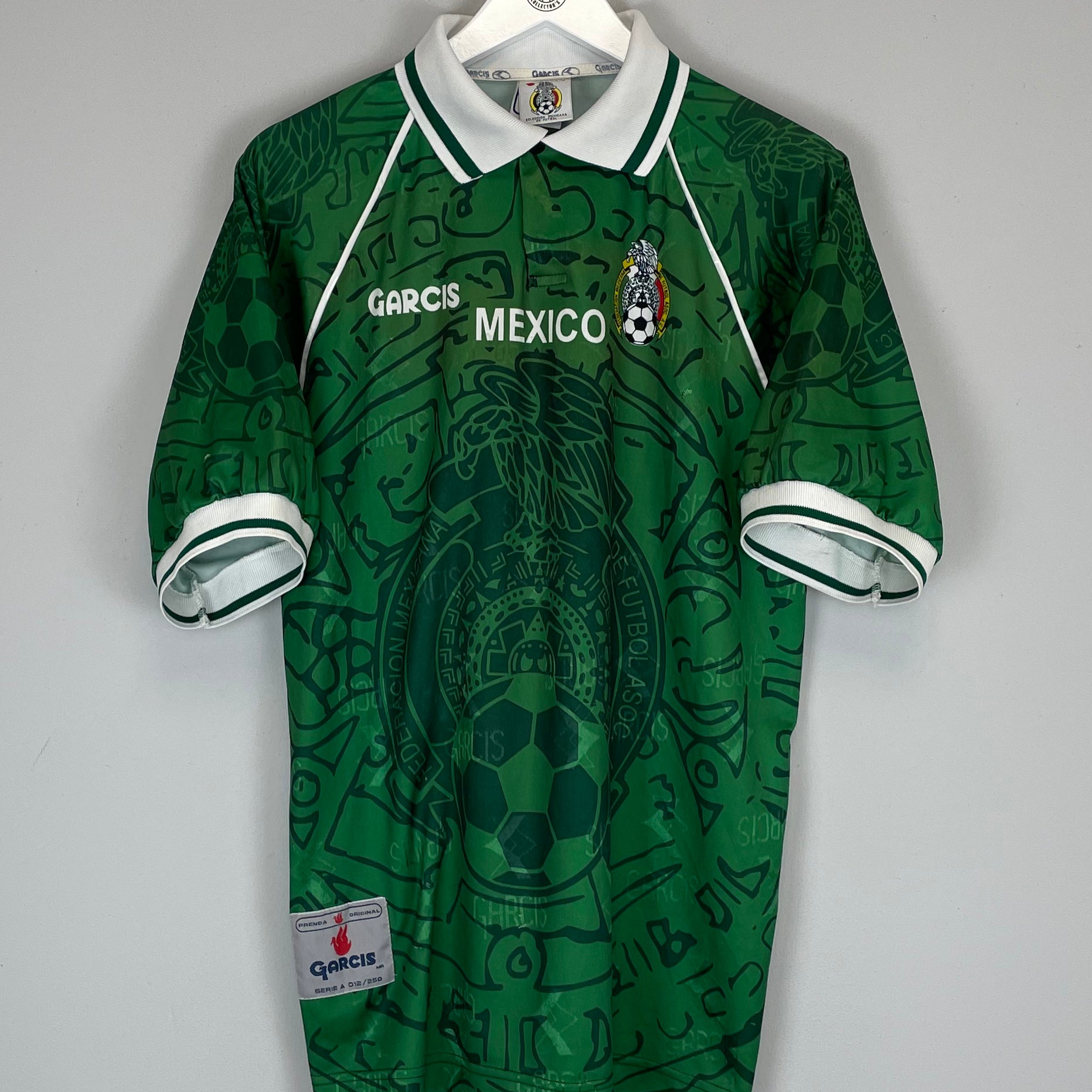 Shop 1999/00 MEXICO HOME SHIRT (L) GARCIS, classic football shirts, vintage football shirts & retro soccer jerseys at Cult Kits