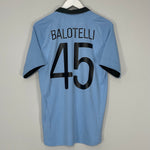 Shop 2012/13 MANCHESTER CITY BALOTELLI #45 HOME SHIRT (M) UMBRO, classic football shirts, vintage football shirts & retro soccer jerseys at Cult Kits