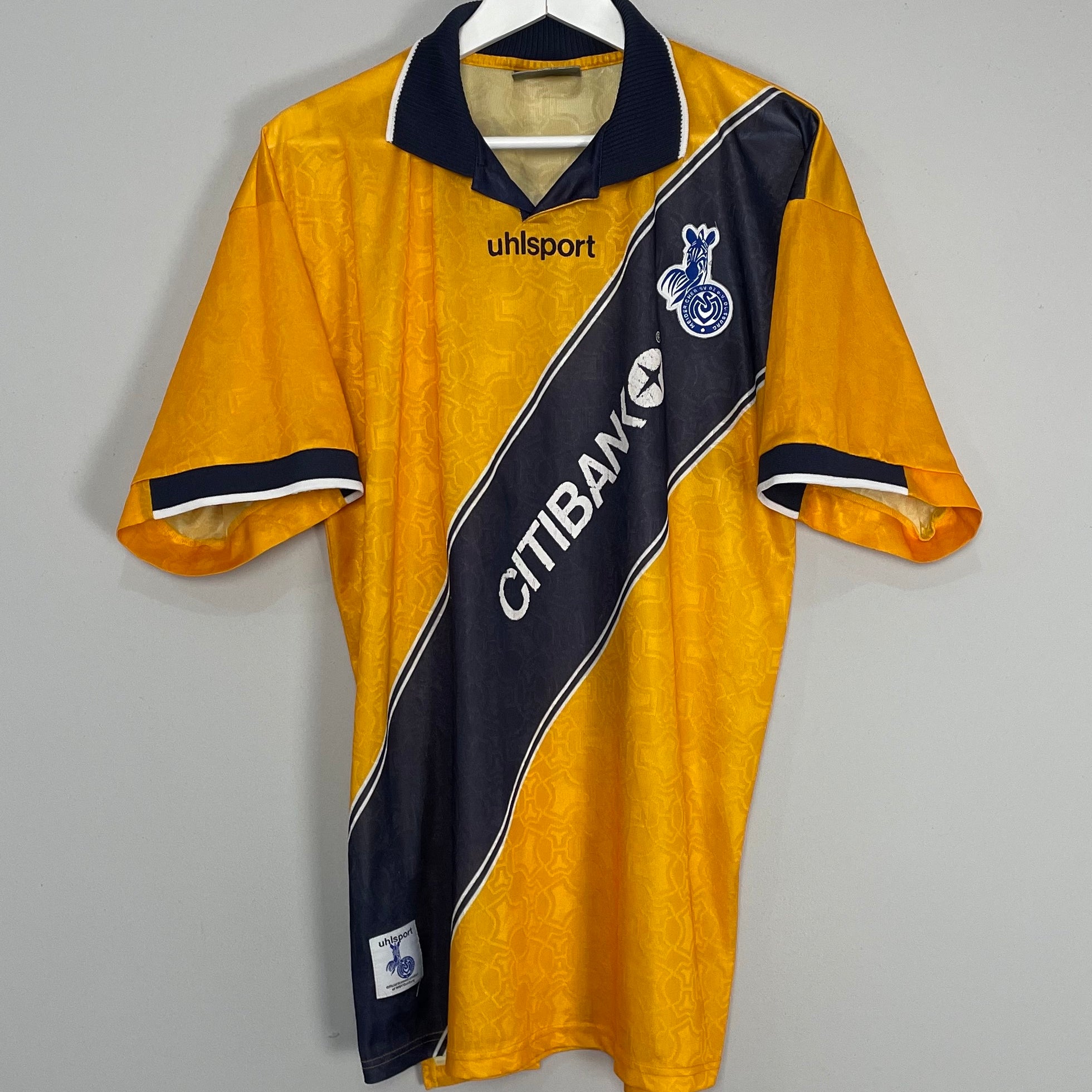 Shop 2001/02 MSV DUISBERG AWAY SHIRT (XL) UHLSPORT, classic football shirts, vintage football shirts & retro soccer jerseys at Cult Kits