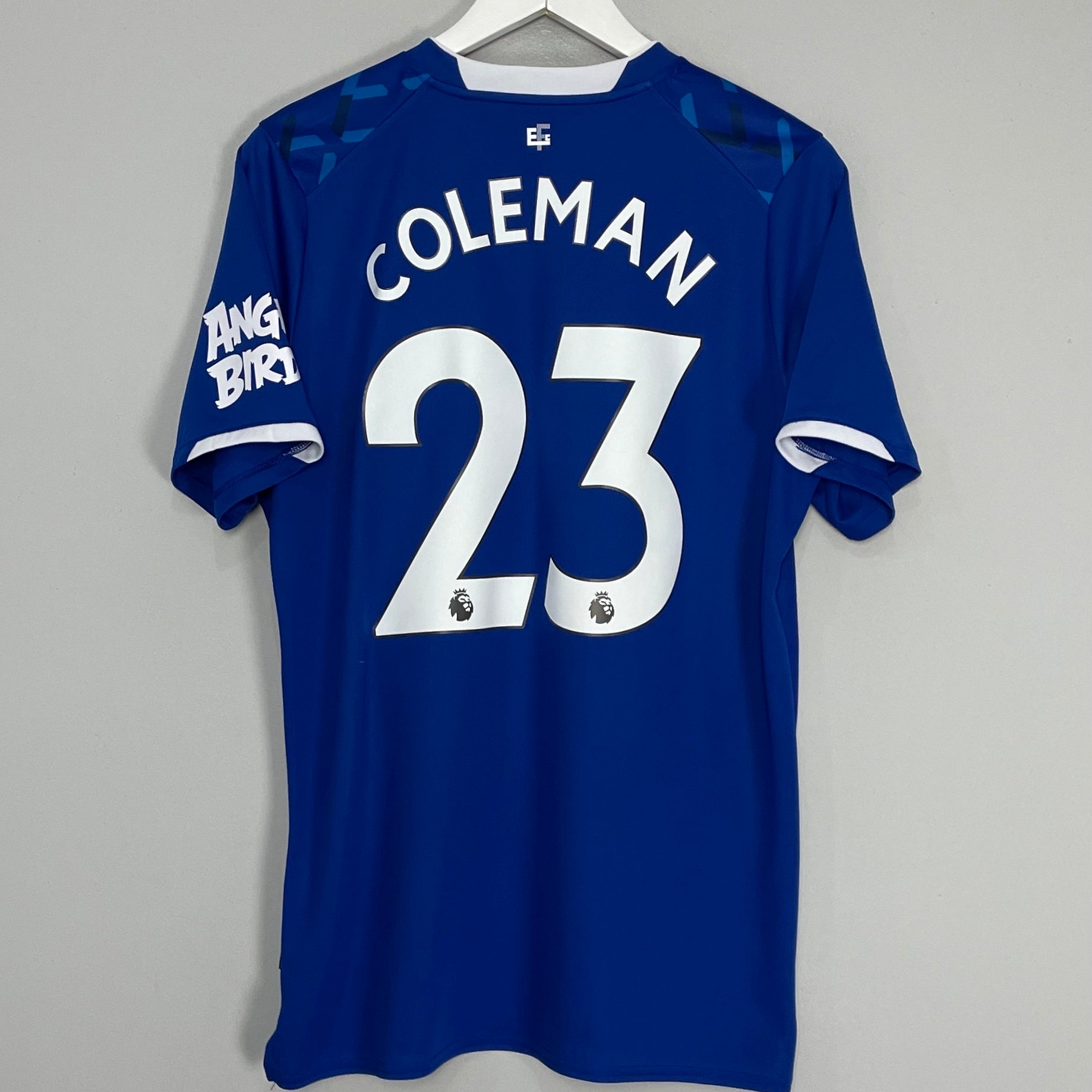 Shop 2019/20 EVERTON COLEMAN #23 HOME SHIRT (L) UMBRO, classic football shirts, vintage football shirts & retro soccer jerseys at Cult Kits