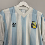 Shop 1990/91 ARGENTINA HOME SHIRT (M) ADIDAS, classic football shirts, vintage football shirts & retro soccer jerseys at Cult Kits