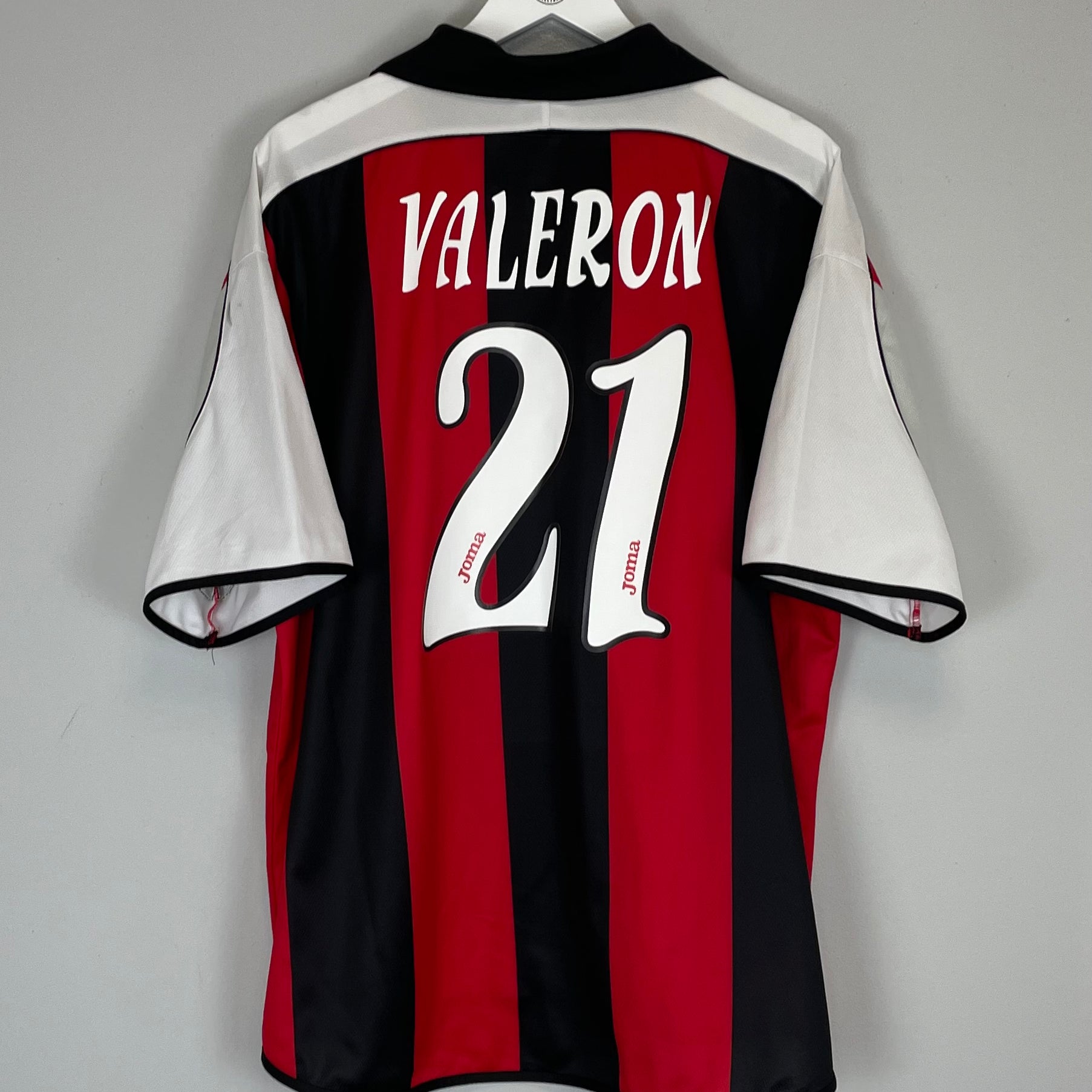 Shop 2001/02 DEPORTIVO LA CORUNA VALERON #21 AWAY SHIRT (XL) JOMA, classic football shirts, vintage football shirts & retro soccer jerseys at Cult Kits