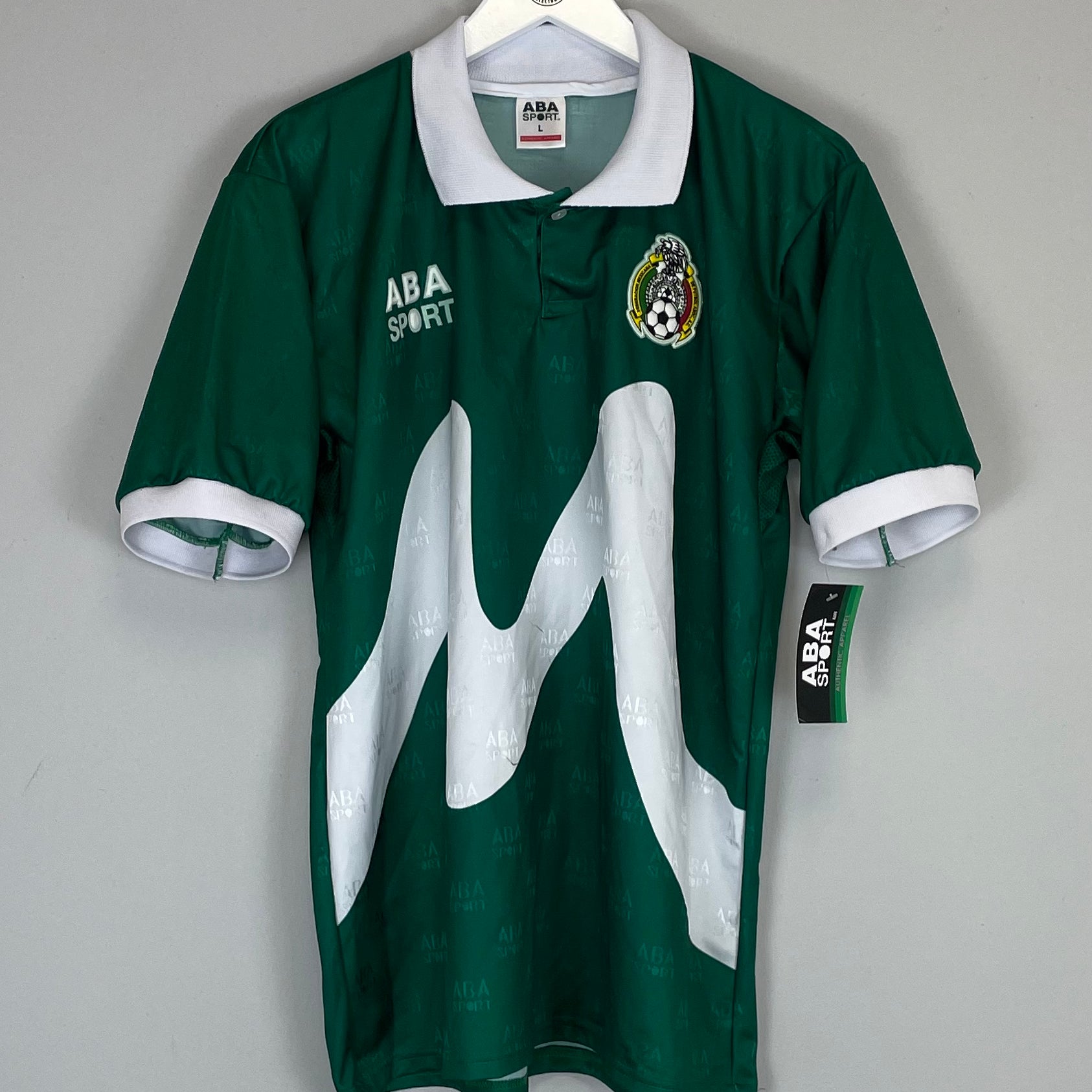 Shop 1995 MEXICO *REISSUE* BNWT HOME SHIRT (L) ABA SPORT, classic football shirts, vintage football shirts & retro soccer jerseys at Cult Kits