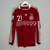 Shop 2010/11 DENMARK ERIKSEN #21 *MATCH ISSUE* HOME SHIRT (L) ADIDAS, classic football shirts, vintage football shirts & retro soccer jerseys at Cult Kits