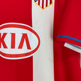 2007/08 ATLETICO MADRID KUN AGUERO #10 HOME SHIRT (L) NIKE