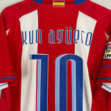 2007/08 ATLETICO MADRID KUN AGUERO #10 HOME SHIRT (L) NIKE