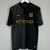 Shop 2013/14 MANCHESTER CITY KUN AGUERO #16 AWAY SHIRT (M) NIKE, classic football shirts, vintage football shirts & retro soccer jerseys at Cult Kits